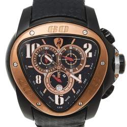 Tonino Lamborghini Black Two-Tone Stainless Steel Spyder 901BGL Men's Wristwatch 55 mm