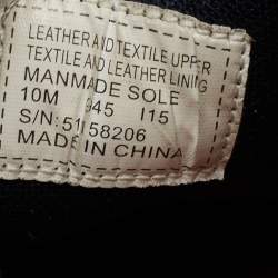 Pre Owned Tory Burch Two-Tone Suede and Mesh Sawtooth Low-Top Sneakers Size 40.5 