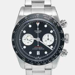 Pre Owned Tudor Black Stainless Steel Black Bay M79360n-0001 Men's Wristwatch 41 mm