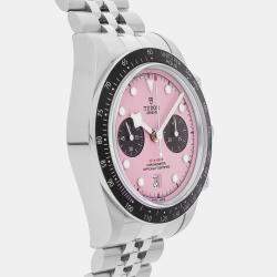 Tudor Pink Stainless Steel Black Bay 79360N-0019 Automatic Men's Wristwatch 41 mm