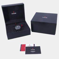 Tudor Black Stainless Steel Black Bay 79360DK Automatic Men's Wristwatch 41 mm