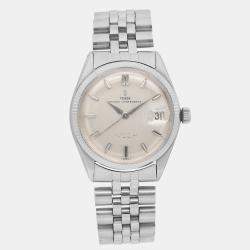 Tudor White 14k White gold Prince OysterDate 7966 Automatic Men's Wristwatch 34mm
