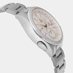 Tudor White Stainless Steel Heritage Advisor 79620T-95740 Automatic Men's Wristwatch 42mm