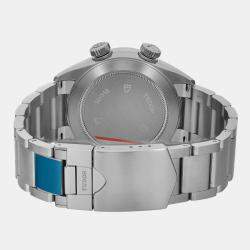 Tudor White Stainless Steel Heritage Advisor 79620T-95740 Automatic Men's Wristwatch 42mm