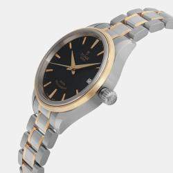 Tudor Black 18k Yellow Gold Steel  Style 12103-0003 Automatic Women's Wristwatch 28mm