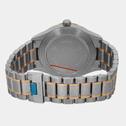 Tudor Silver 18K Yellow Gold Stainless Steel Style 12703-0005 Automatic Men's Wristwatch 41 mm
