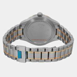 Tudor Black Diamond 18K Yellow Gold Stainless Steel Style Automatic Men's Wristwatch 38 mm