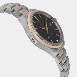 Tudor Black Diamond 18K Yellow Gold Stainless Steel Style Automatic Men's Wristwatch 38 mm