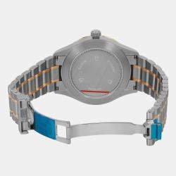 Tudor Champagne 18K Yellow Gold Stainless Steel Style 12703 Automatic Men's Wristwatch 41 mm