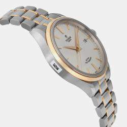 Tudor Silver Yellow Gold Stainless Steel Style 12703-0002 Automatic Men's Wristwatch 41 mm 