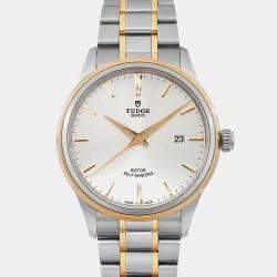 Tudor Silver Yellow Gold Stainless Steel Style 12703-0002 Automatic Men's Wristwatch 41 mm 