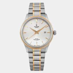 Tudor Silver Yellow Gold Stainless Steel Style 12703-0002 Automatic Men's Wristwatch 41 mm 