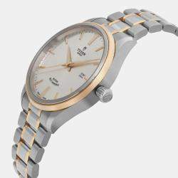 Tudor Silver Yellow Gold Stainless Steel Style 12703-0002 Automatic Men's Wristwatch 41 mm 