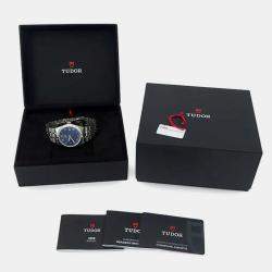 Pre Owned Tudor Blue Stainless Steel Royal M28500-0005 Automatic Men's Wristwatch 38 mm