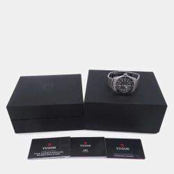 Tudor Black Stainless Steel Heritage 79230B-0008 Automatic Men's Wristwatch 41 mm