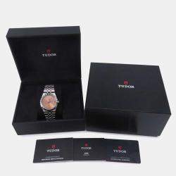 Tudor Pink Stainless Steel Royal M28600-0009 Automatic Men's Wristwatch 41 mm