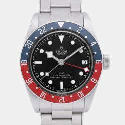 Pre Owned Tudor Black Stainless Steel Black bay 79830RB Automatic Men's Wristwatch 41 mm