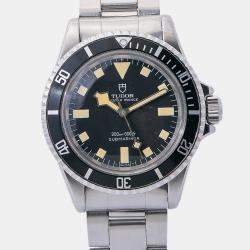 Tudor Black Stainless Steel Submariner 7016/0 Automatic Men's Wristwatch 40 mm