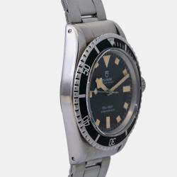 Tudor Black Stainless Steel Submariner 7016/0 Automatic Men's Wristwatch 40 mm