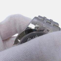 Pre Owned Tudor Prince Date 79280 Automatic Black Stainless Steel Men's Wristwatch 40 mm