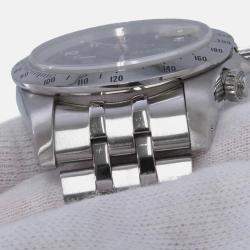 Pre Owned Tudor Prince Date 79280 Automatic Black Stainless Steel Men's Wristwatch 40 mm