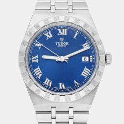 Pre Owned Tudor Royal M28500-0005 Automatic Blue Stainless Steel Men's Wristwatch 38 mm