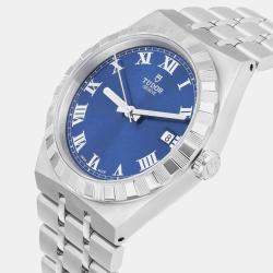 Pre Owned Tudor Royal M28500-0005 Automatic Blue Stainless Steel Men's Wristwatch 38 mm