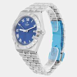 Pre Owned Tudor Royal M28500-0005 Automatic Blue Stainless Steel Men's Wristwatch 38 mm
