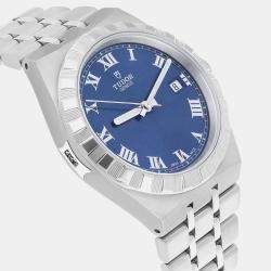 Pre Owned Tudor Royal M28500-0005 Automatic Blue Stainless Steel Men's Wristwatch 38 mm