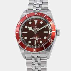 Pre Owned Tudor Black Bay M7939A1A0RU-0001 Automatic Burgundy Stainless Steel Men's Wristwatch 39 mm