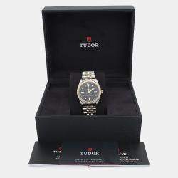 Pre Owned Tudor Black Bay 79673 Automatic Yellow Gold Stainless Steel Men's Wristwatch 39 mm