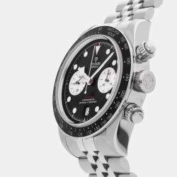 Pre Owned Pre-Owned Tudor Black Bay Chrono 79360N Automatic Black Stainless Steel Men's Wristwatch 41 mm