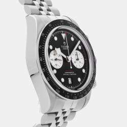 Pre Owned Pre-Owned Tudor Black Bay Chrono 79360N Automatic Black Stainless Steel Men's Wristwatch 41 mm