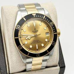 Pre Owned Tudor Black Bay 79733N Automatic 18K Yellow Gold Stainless Steel Men's Wristwatch 41 mm