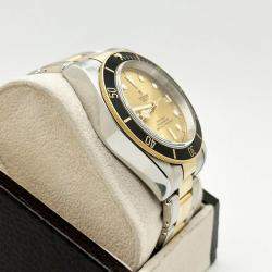 Pre Owned Tudor Black Bay 79733N Automatic 18K Yellow Gold Stainless Steel Men's Wristwatch 41 mm