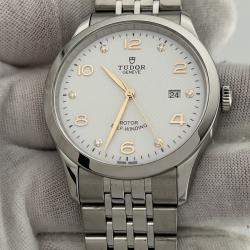 Pre Owned Tudor 1926 91650 Automatic White Diamond Stainless Steel Men's Wristwatch 41 mm