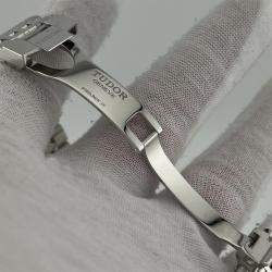 Pre Owned Tudor 1926 91650 Automatic White Diamond Stainless Steel Men's Wristwatch 41 mm