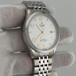 Pre Owned Tudor 1926 91650 Automatic White Diamond Stainless Steel Men's Wristwatch 41 mm