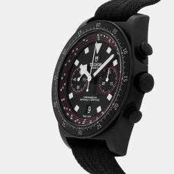 مملوكة مسبقًا ساعة يد رجالية تيودور بيلاجوس FXD كرونوغراف 25827KN تلقائية سوداء كربونية 43 ملم مزودة سابقاً