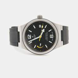 مملوكة مسبقًا Tudor North Flag 91210 Automatic Black Stainless Steel Men's Wristwatch 40mm