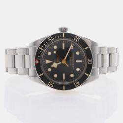 Pre Owned ساعة يد رجالية تيودور بلاك باي 58 79030N أوتوماتيكية ستانلس ستيل سوداء 39 مم