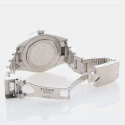 Pre Owned ساعة يد رجالية تيودور بلاك باي 58 79030N أوتوماتيكية ستانلس ستيل سوداء 39 مم