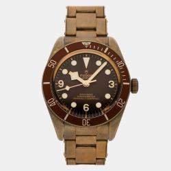 Pre Owned ساعة يد رجالية تيودور بلاك باي فيفتي-إيت 79012M مزودة سابقاً