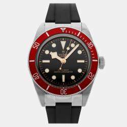 مملوكة مسبقًا Pre-Owned Tudor T79220 Black Automatic Stainless Steel Men's Wristwatch 41 MM