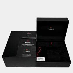 مملوكة مسبقًا Pre-Owned Tudor T79220 Black Automatic Stainless Steel Men's Wristwatch 41 MM