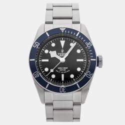 مملوكة مسبقًا Pre-Owned Tudor Heritage Black Bay M79220B Black Automatic Stainless Steel Men's Wristwatch 41 MM