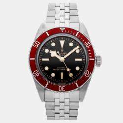مملوكة مسبقًا Tudor Black bay 7941A1A0RU-0003 Black Stainless Steel Automatic Men's Watches 41mm
