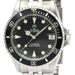 Pre Owned Tudor Black Stainless Steel Submariner76000 Men's Wristwatch 36 mm