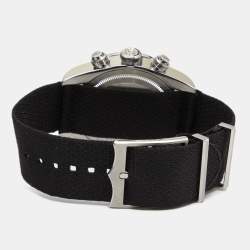 Pre Owned Tudor White Stainless Steel Fabric Black Bay 79360N Men's Wristwatch 41 mm