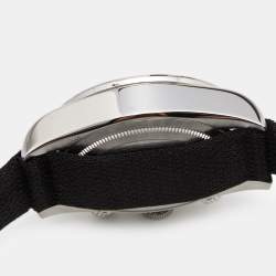 Pre Owned Tudor White Stainless Steel Fabric Black Bay 79360N Men's Wristwatch 41 mm